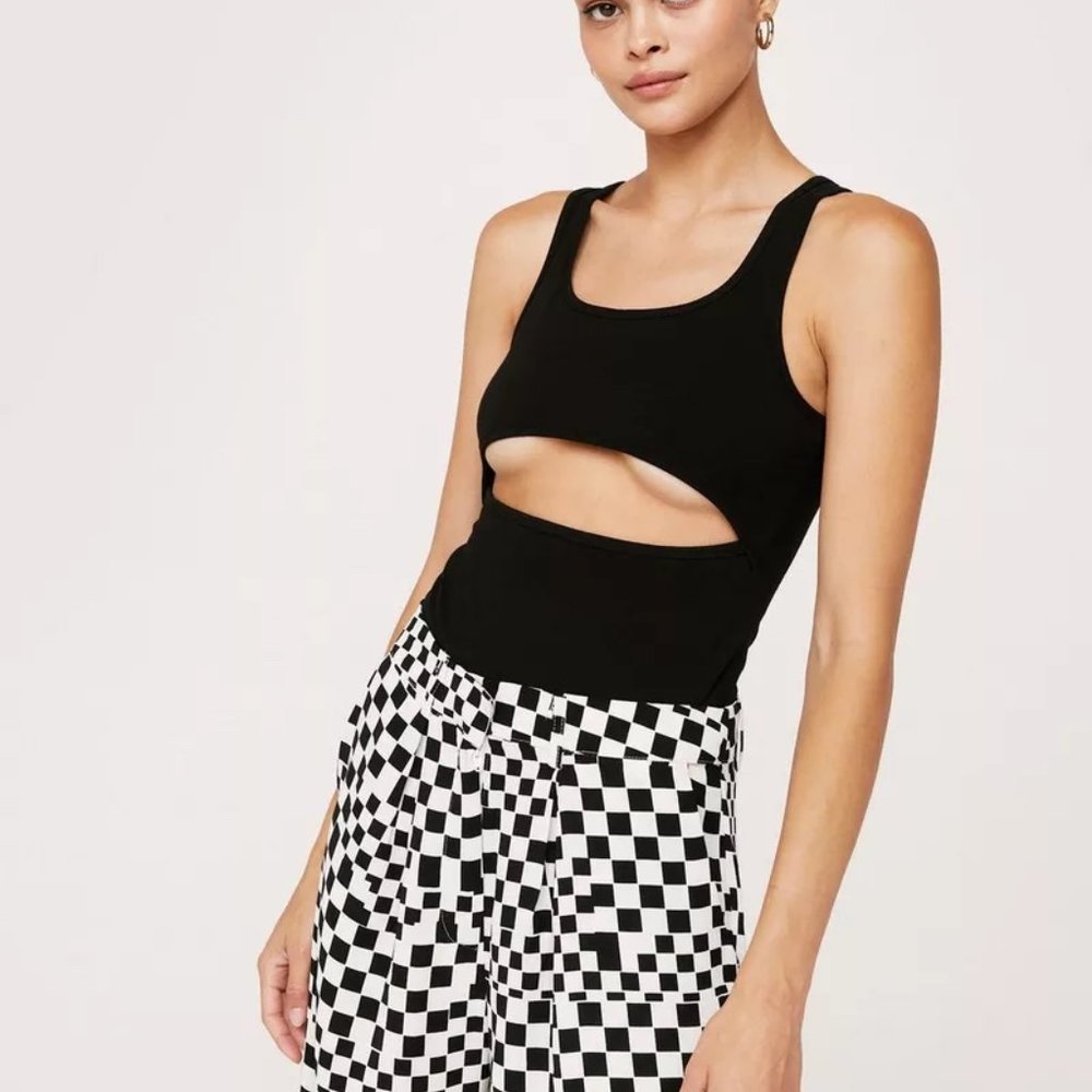 Cut Out Black Bodysuit